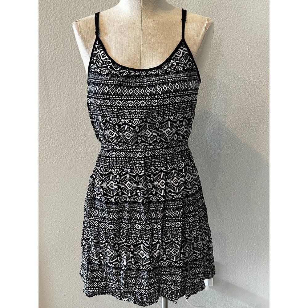 Justify Women's Black & White Tribal Print Dress – Size Medium